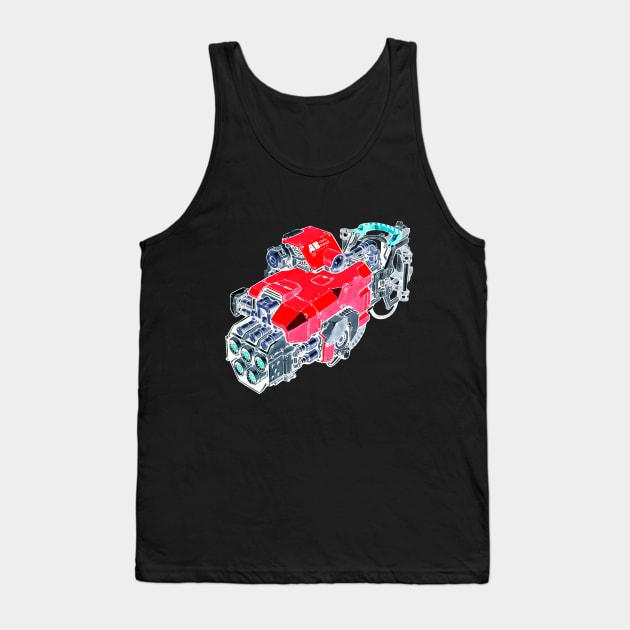 Heavy Weapon Series - Atomic Burner(Invert) Tank Top by stormjang